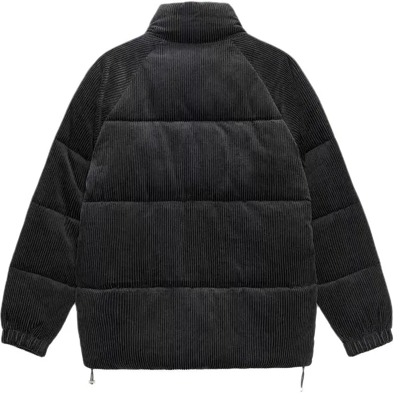 Мужская куртка-пуховик с воротником-стойкой Black ZARA, Black — фото 3