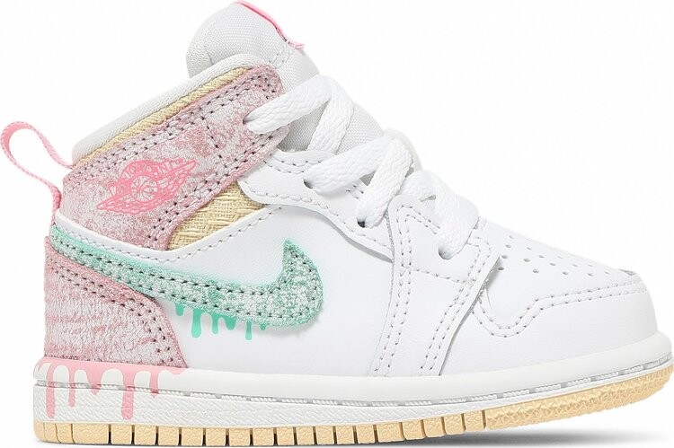 

Кроссовки Air Jordan 1 Mid SE TD Ice Cream, белый