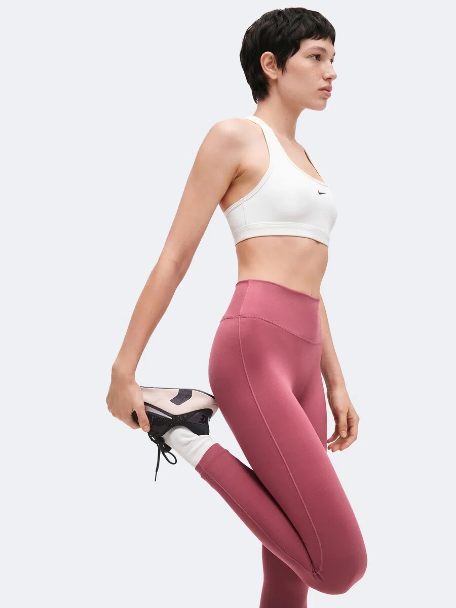 Узкие спортивные брюки NIKE 'ONE' в цвете маджента — фото 4