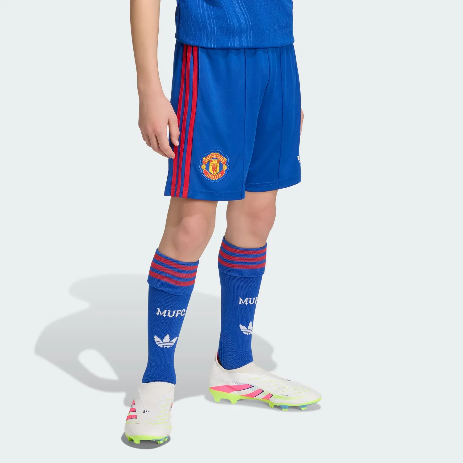 Детские спортивные брюки с умеренным кроем Adidas Originals, Royal Blue — фото 3