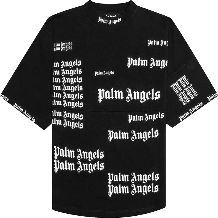 

Футболка Palm Angels Ultra Logo Over Tee 'Black/White', черный