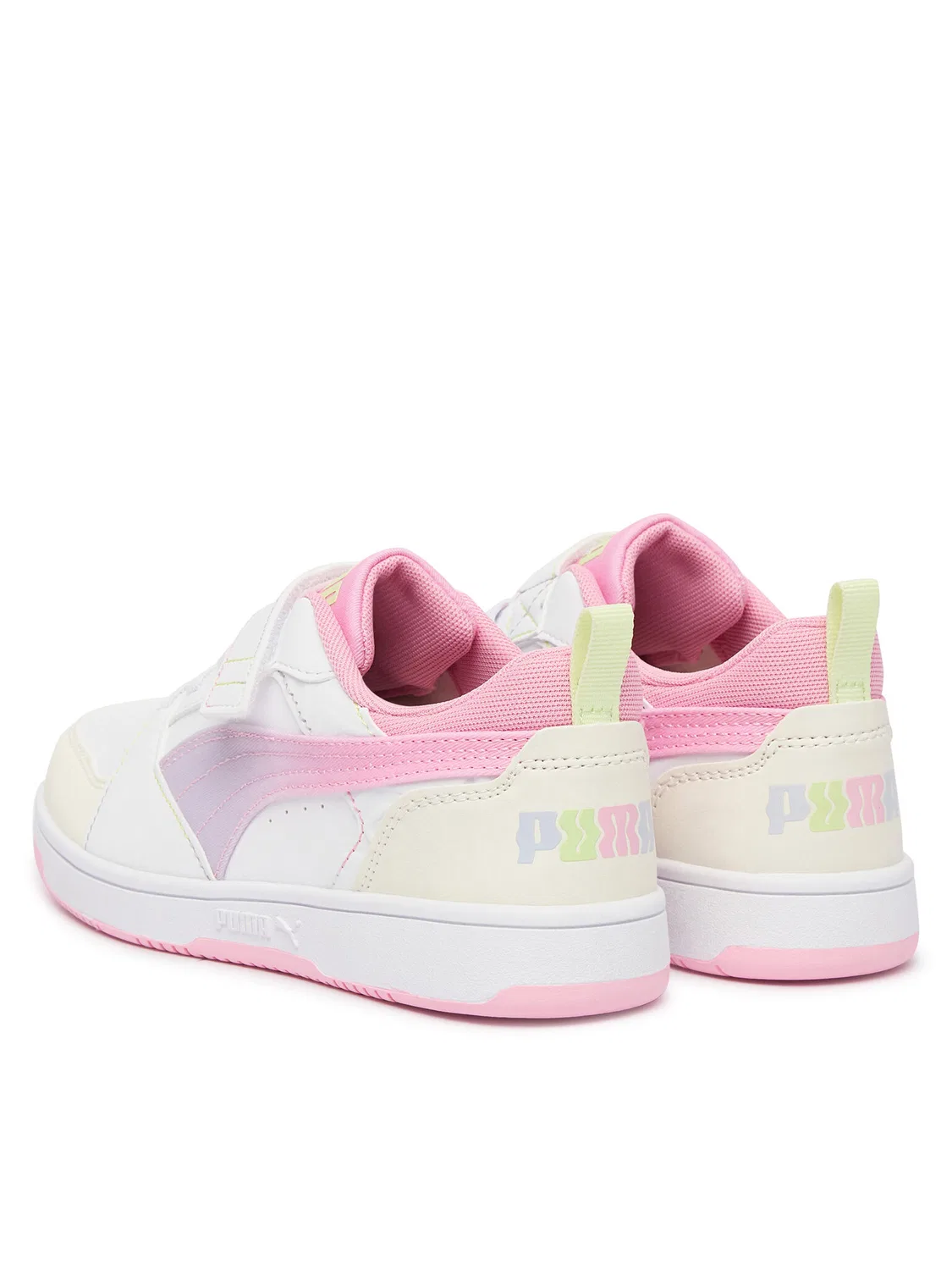Кроссовки для девочки Rebound Lo Come On AC+ Puma, белый — фото 3
