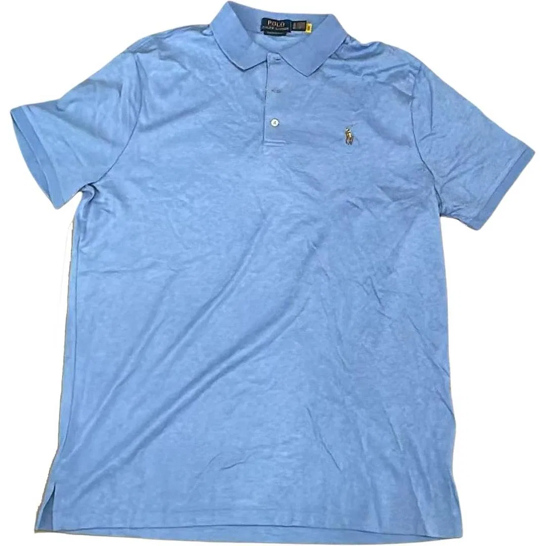 Мужское поло с воротником, синее, Polo Ralph Lauren, Blue