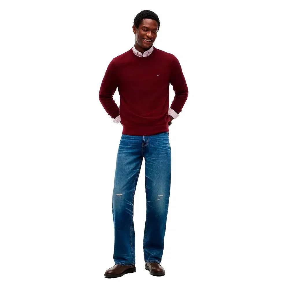 Мужской свитер из органического хлопка Tommy hilfiger, Red — фото 4