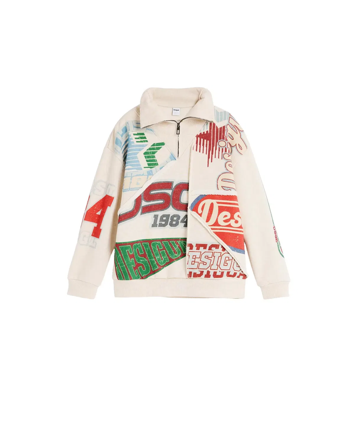 Детское худи для мальчиков с принтом Desigual, Blanco