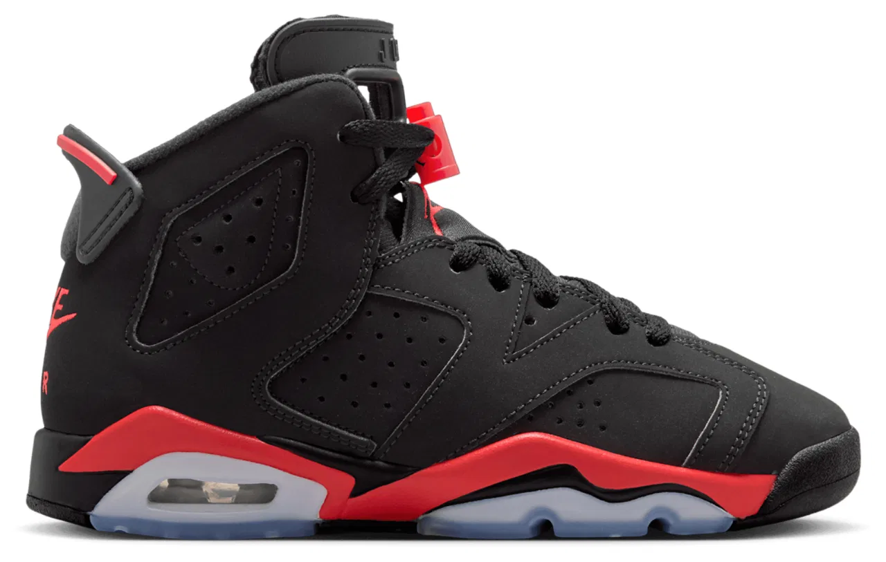 Кроссовки для мальчиков 6 Retro Jordan, черный/красный