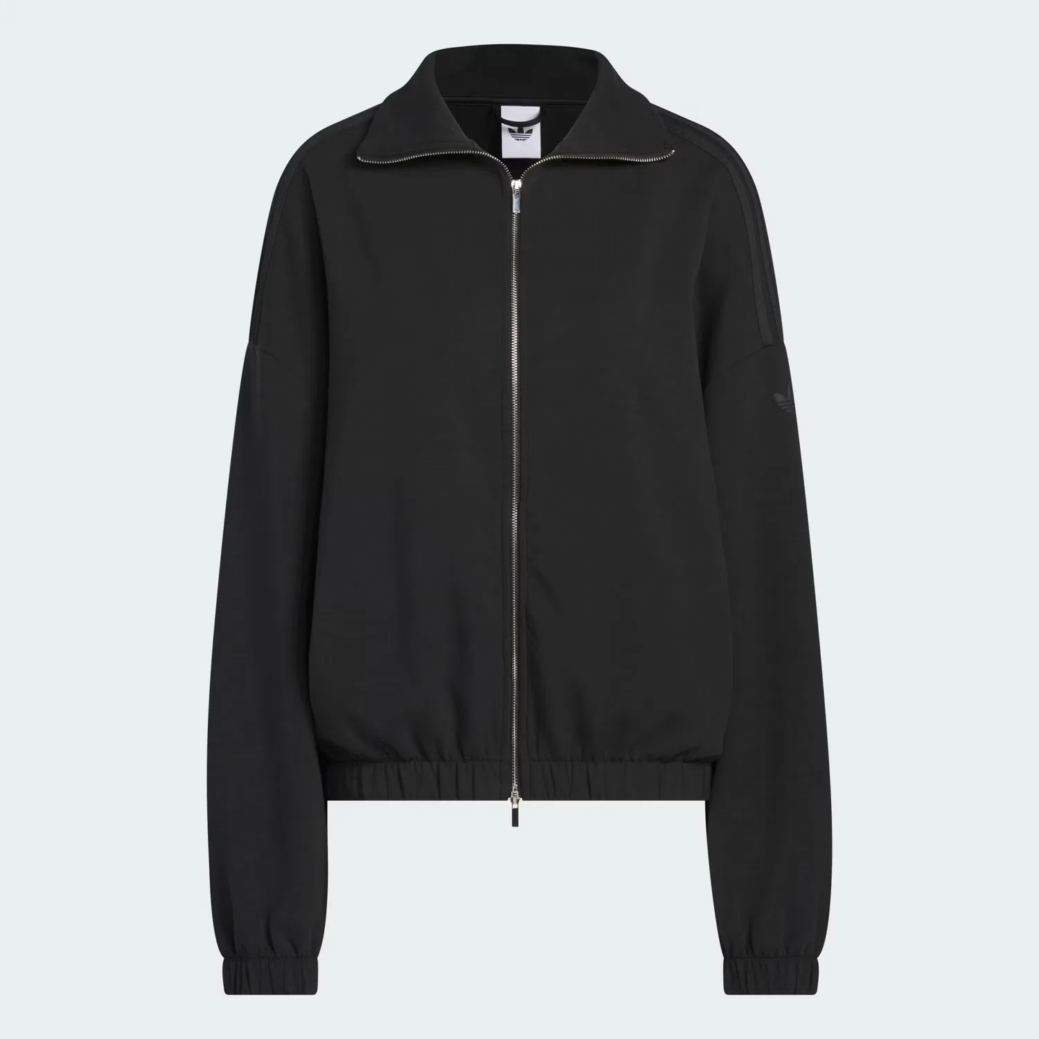 Женская толстовка на молнии оверсайз Full Zip Adidas Originals, черный — фото 4