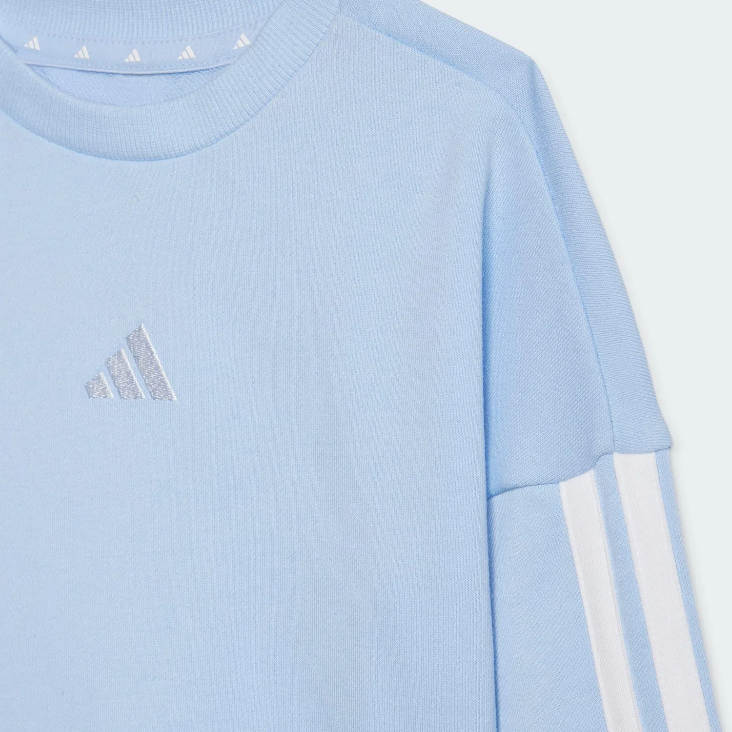 Детский спортивный костюм Essentials Kids Jogginganzug Adidas, Kometblau / Weiss / Mediterranes Blau — фото 4