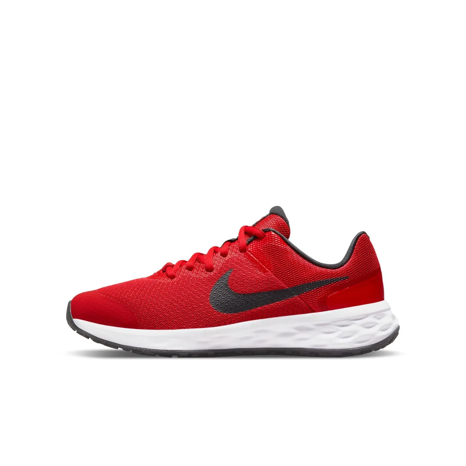 Детские кроссовки для мальчиков с мягкой подошвой Revolution 6 NIKE, Red University Red Black