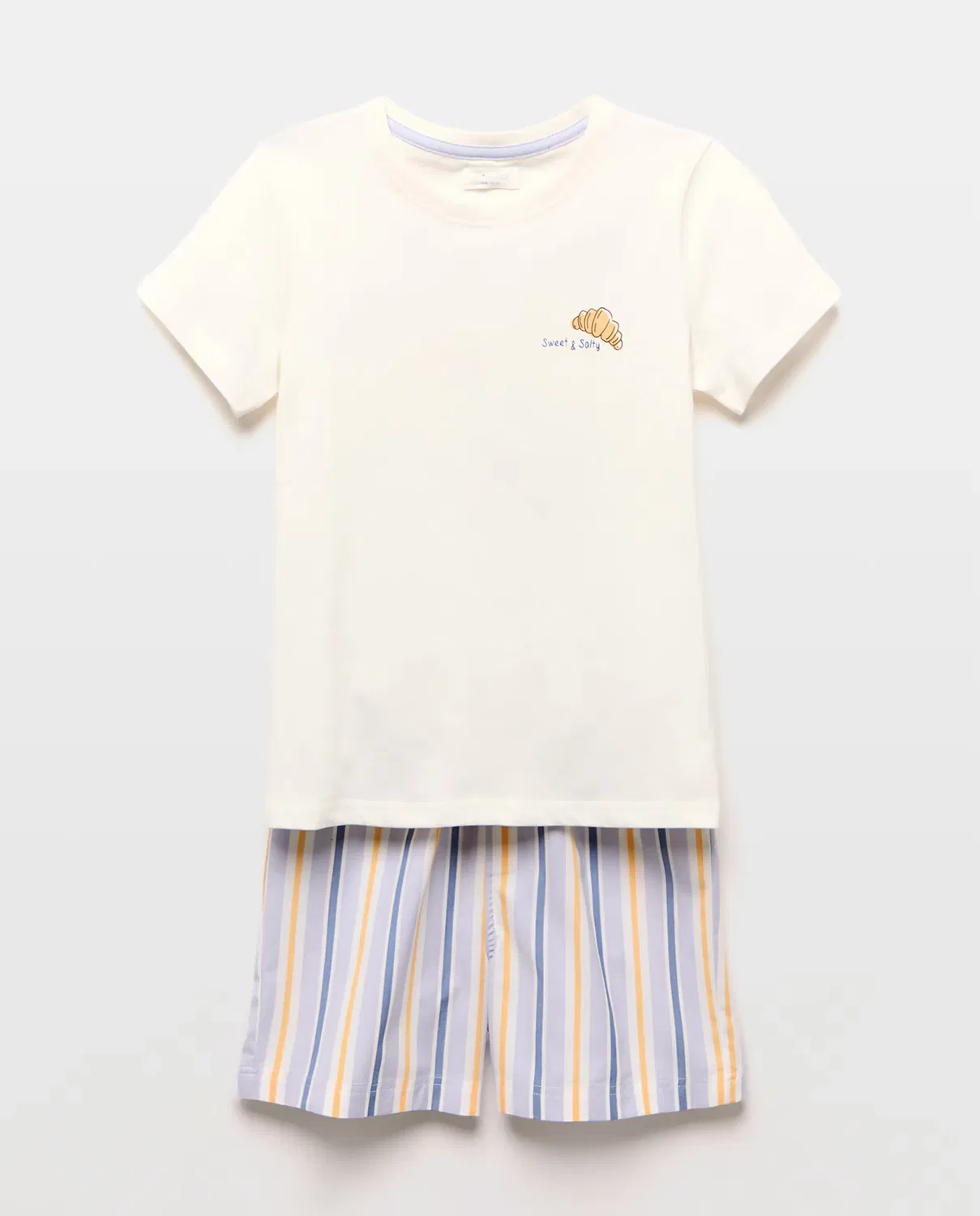 Детский комплект пижам с коротким рукавом и шортами Cotton Juice, Azul — фото 4