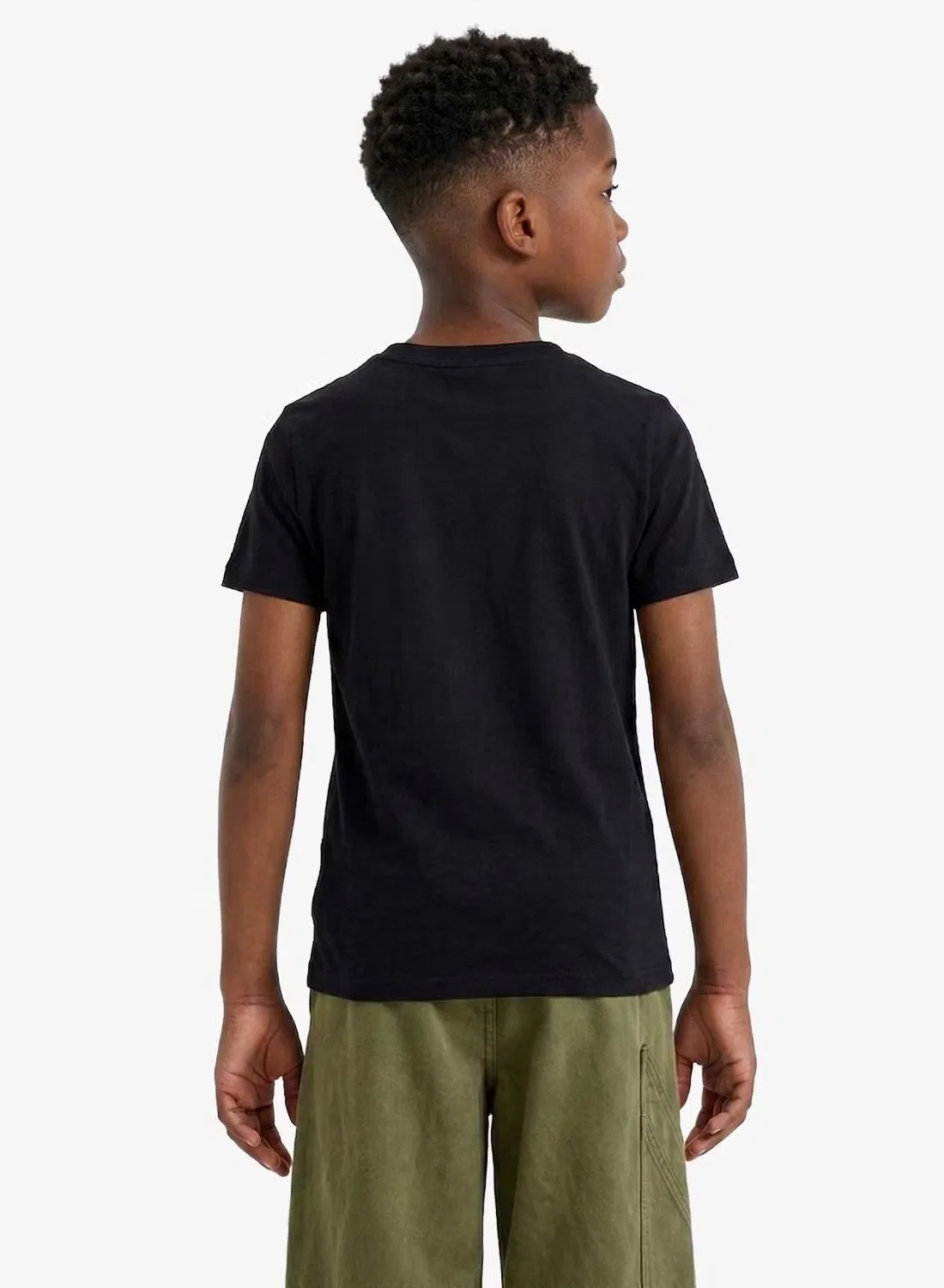 Футболка с принтом с коротким рукавом Jack & Jones Junior, черный — фото 2