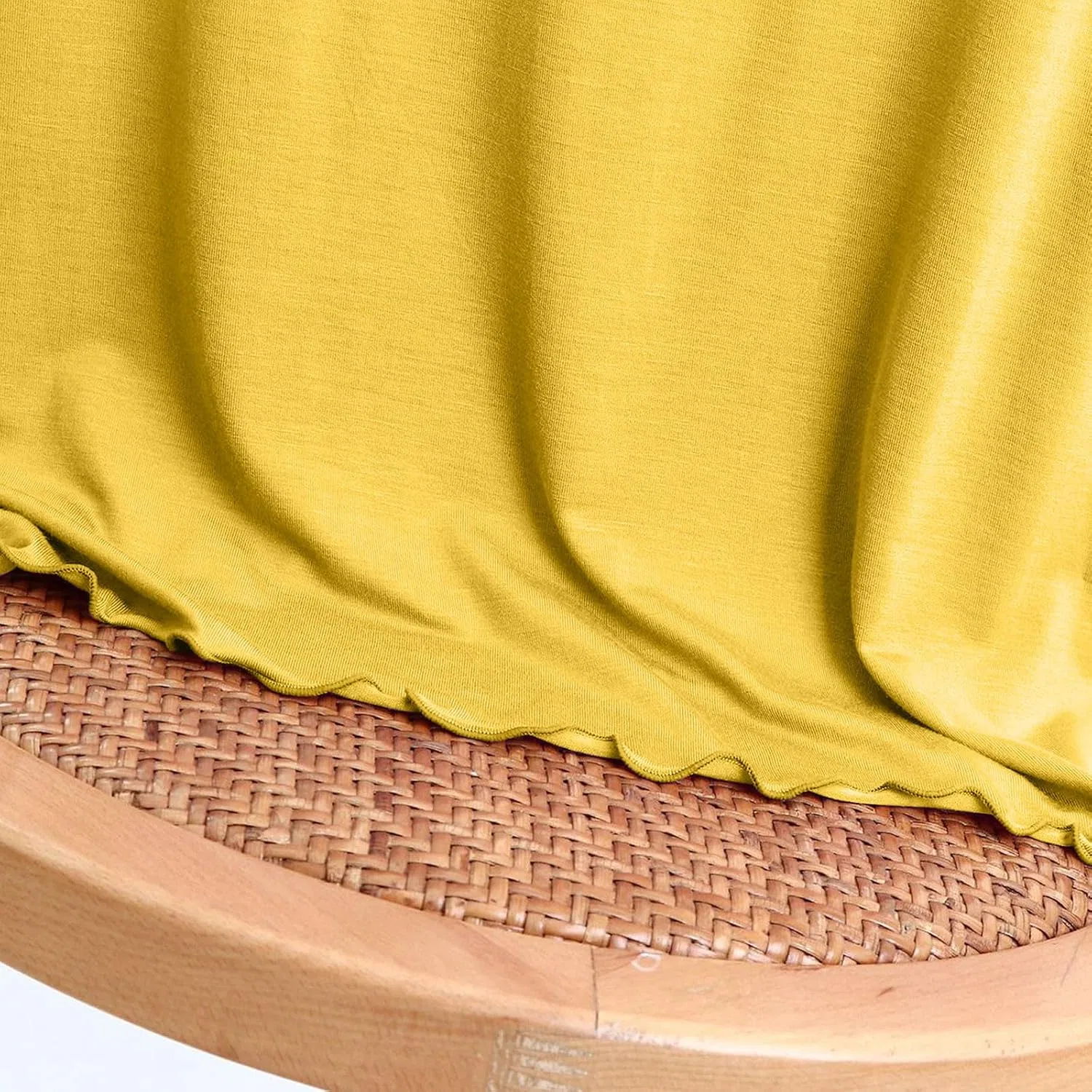 Женская футболка с круглым вырезом Modal, Yellow — фото 3