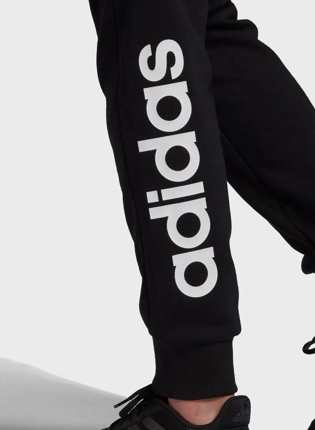 Спортивные брюки с манжетами Linear Adidas, черный — фото 4