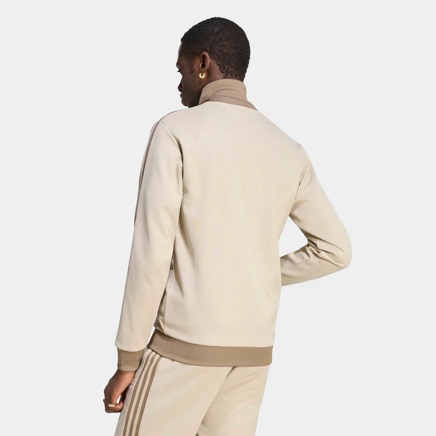 Худи на молнии ADIDAS ORIGINALS 'Classic' бежевого цвета