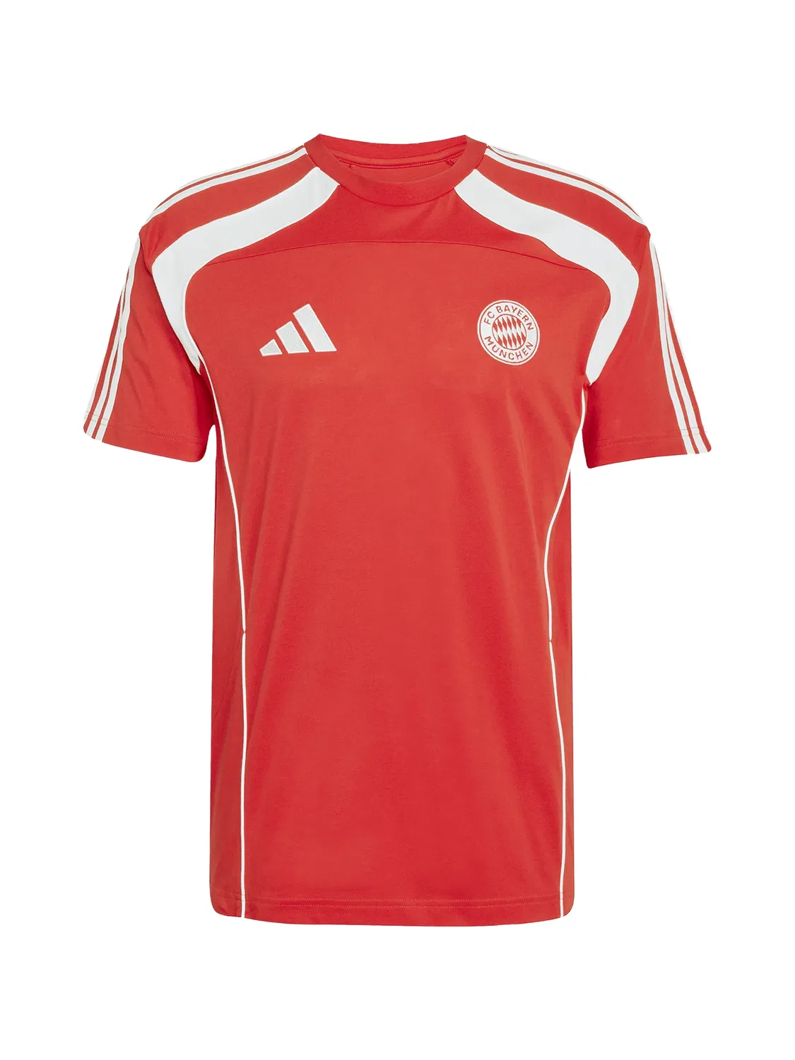 Футболка FC Bayern с нашивкой-логотипом Adidas, красный