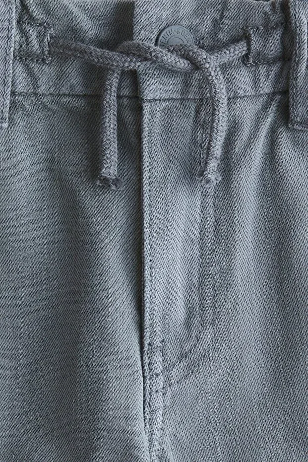 Детские брюки для девочек хлопковые H&M, Gray — фото 2