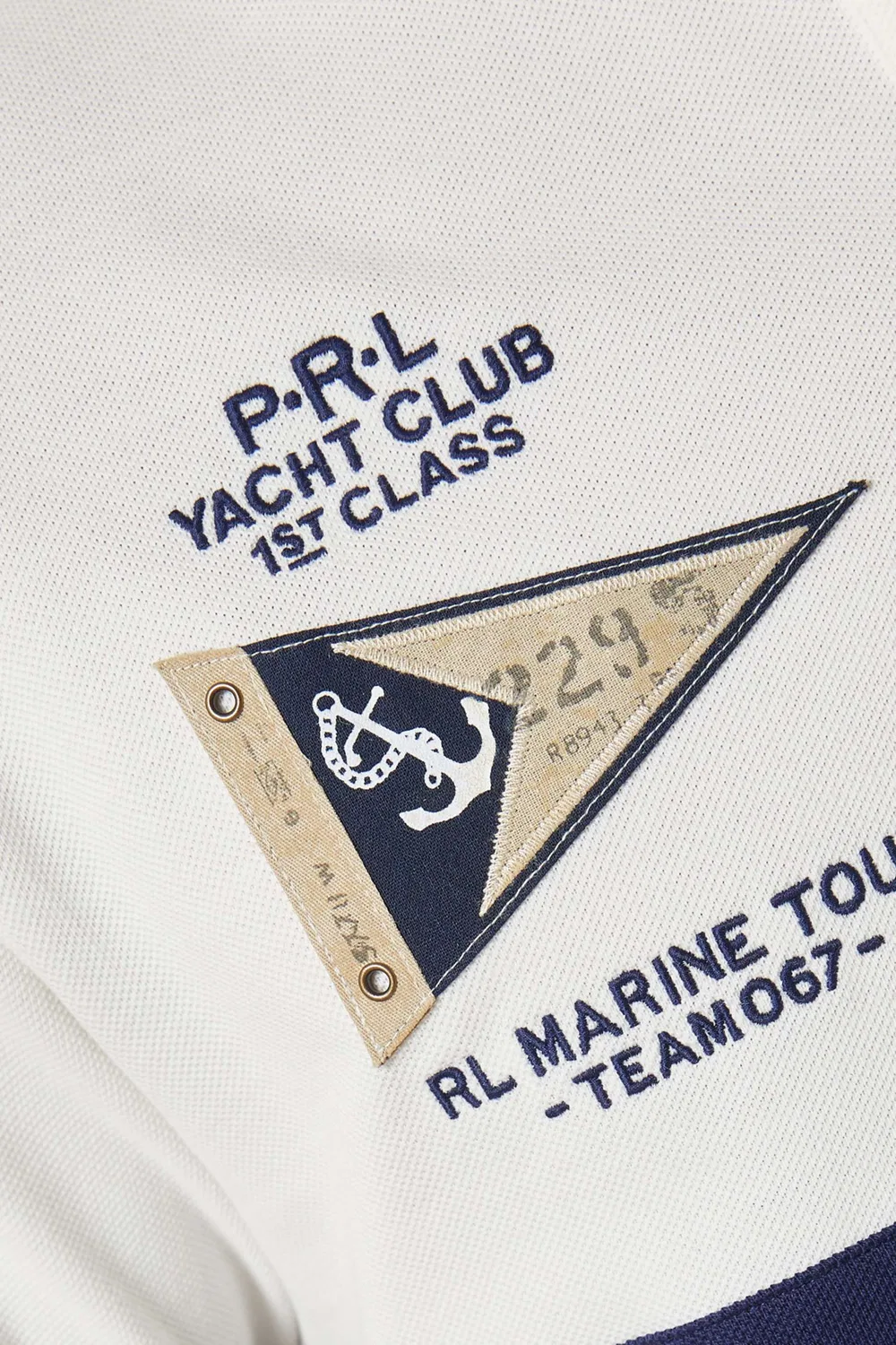 Футболка поло с вышитым логотипом хлопковая Polo Ralph Lauren — фото 4