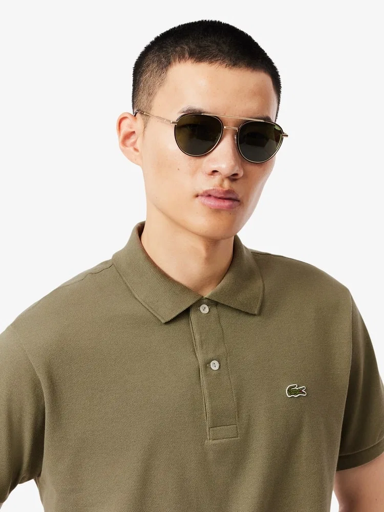 Футболка поло классическая L1212-56G LACOSTE, Khaki — фото 2