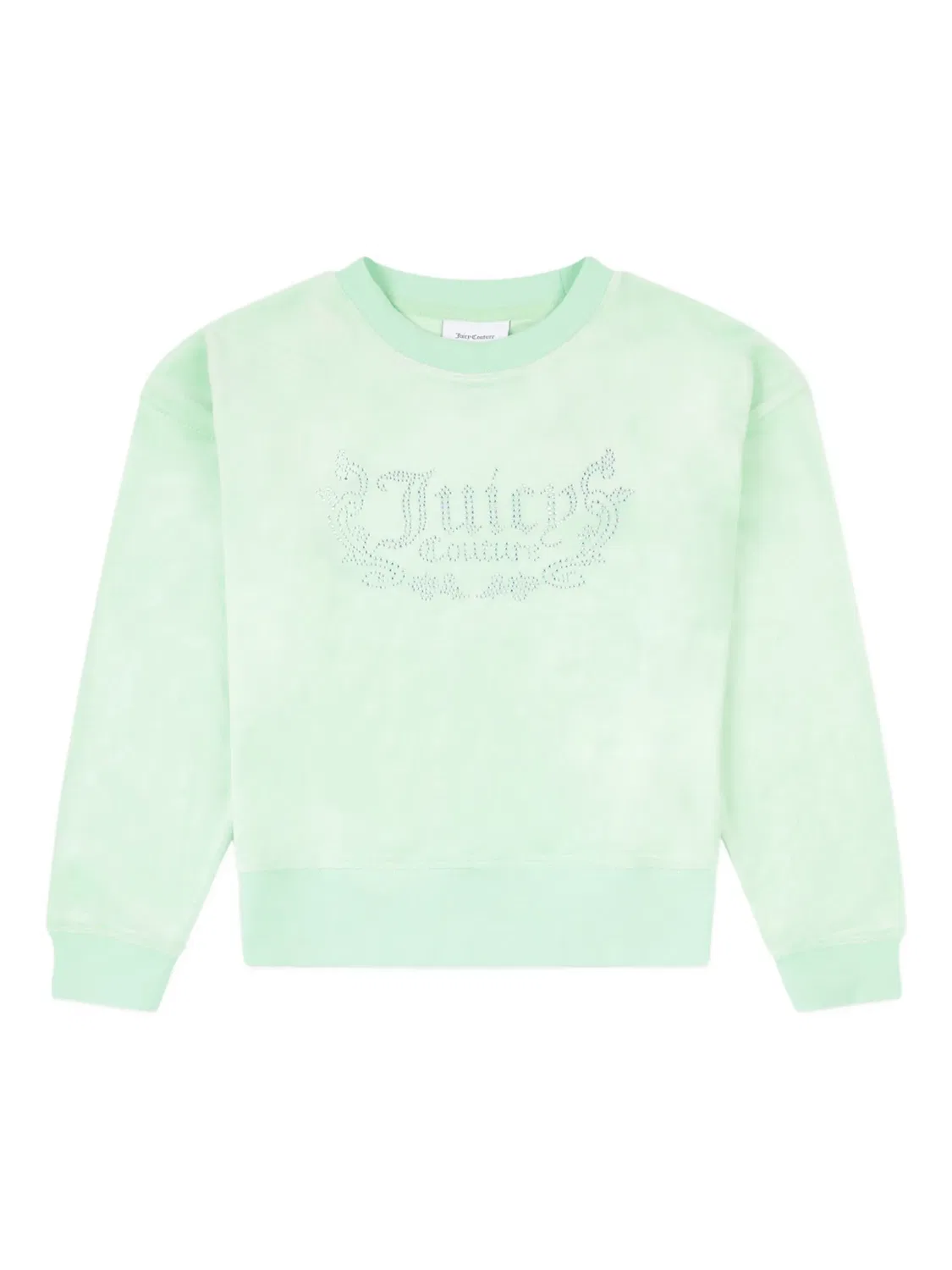 Свитшот с украшением из страз Juicy Couture, зеленый