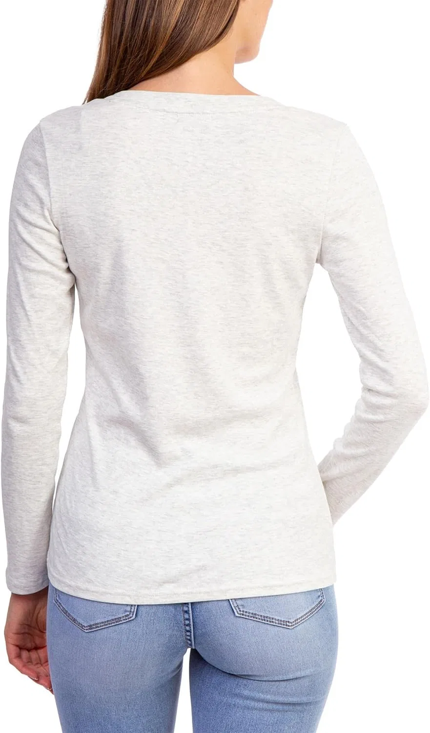 Мужская футболка с V-образным вырезом USPA U.S. POLO ASSN., Oatmeal Heather — фото 2
