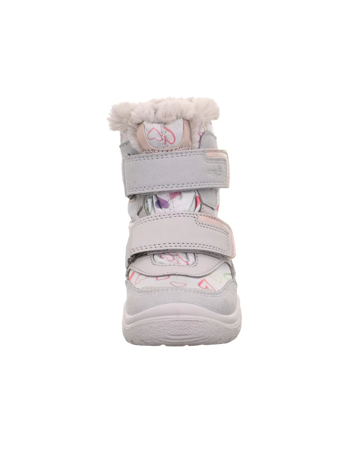 Детские снежные ботинки для девочек с принтом Gore-tex Lined Warm Crystal Superfit, Light Grey 2500 — фото 2