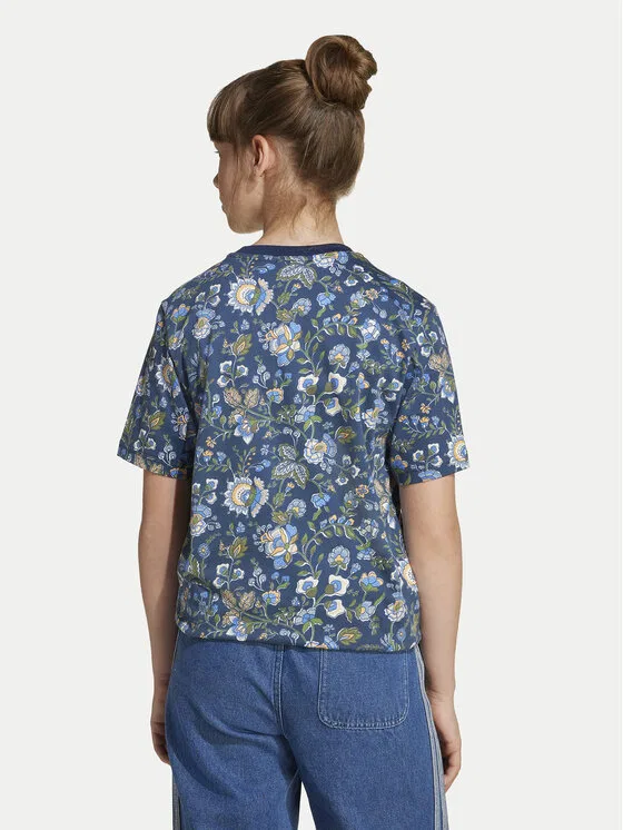 Футболка loose fit Liberty London Adidas, темно-синий — фото 3