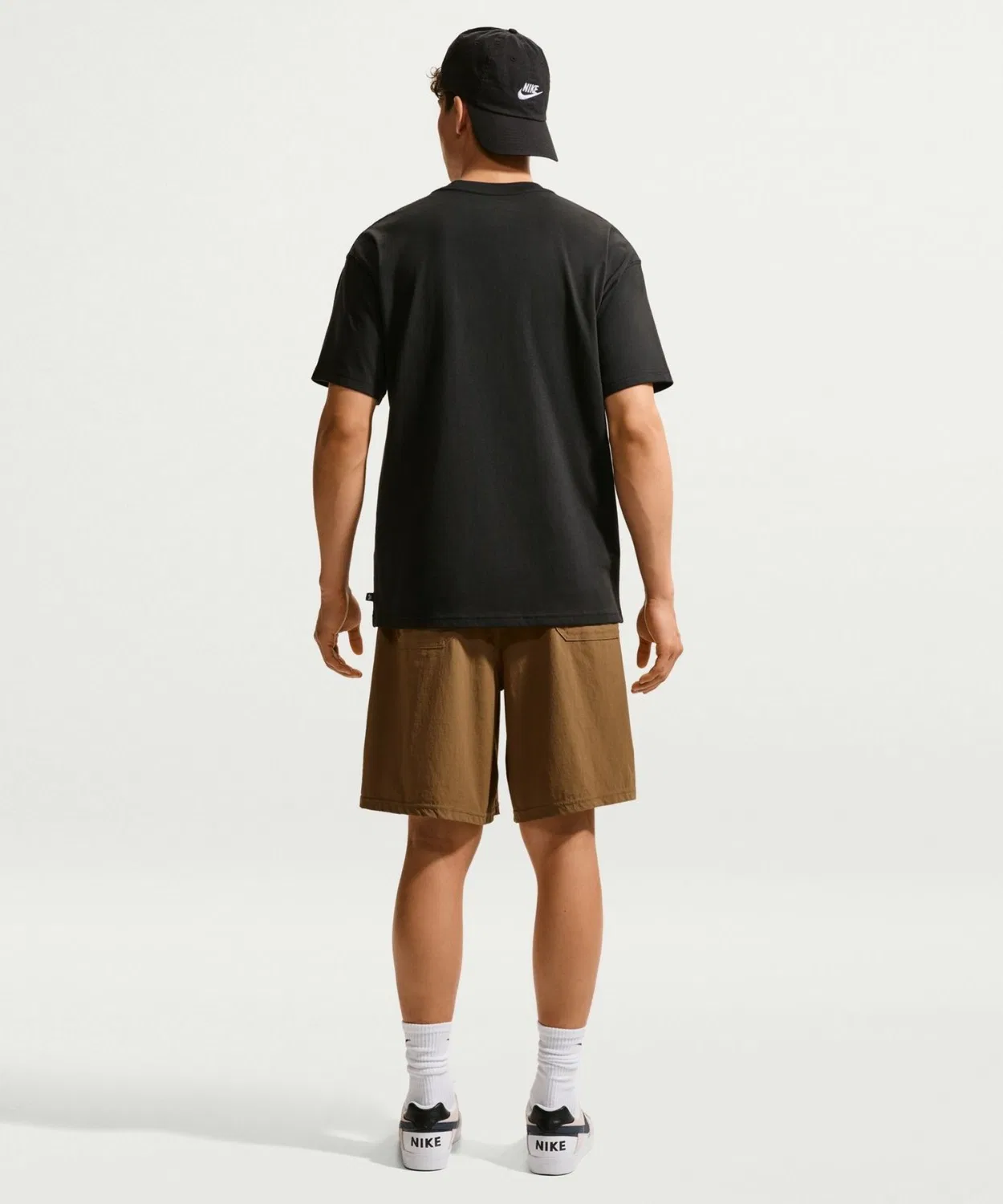Мужские шорты с быстросохнущей ткани NIKE SB 9ER, Brown — фото 4