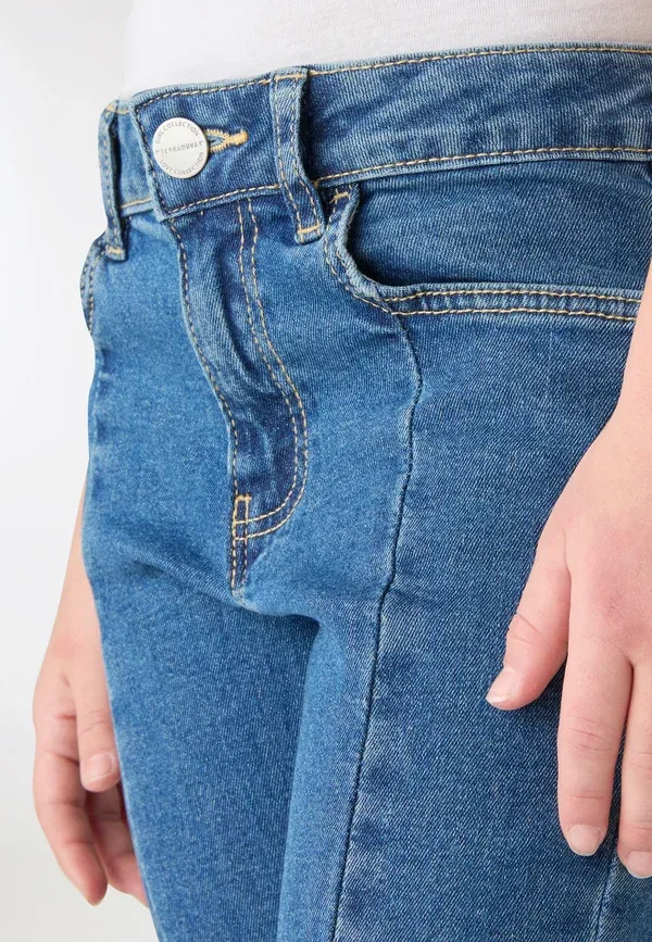 Брюки из денима Flared jeans Terranova Denim Medium, синий — фото 4