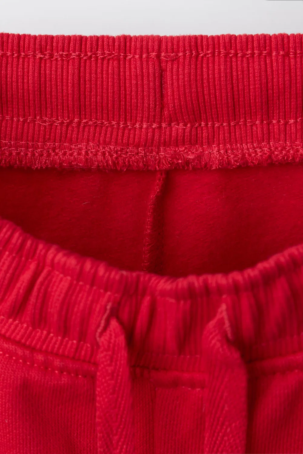 Плюшевые брюки с вышивкой в виде ромашек ZARA, Red — фото 4