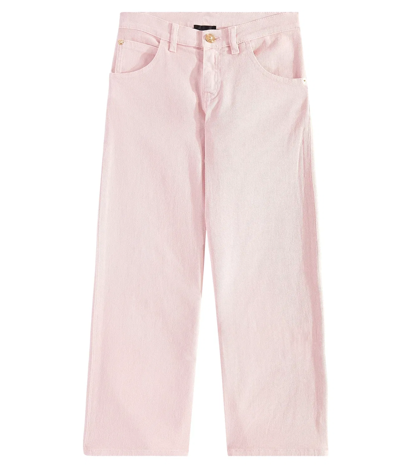 Джинсы с логотипом Versace Kids, розовый