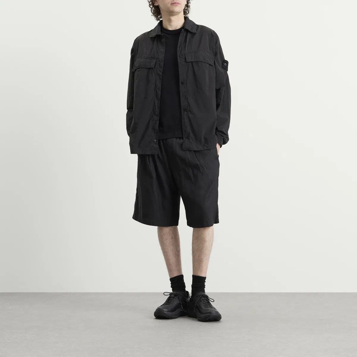 Куртка-рубашка Ghost Smerigliato Stone Island, Black — фото 4