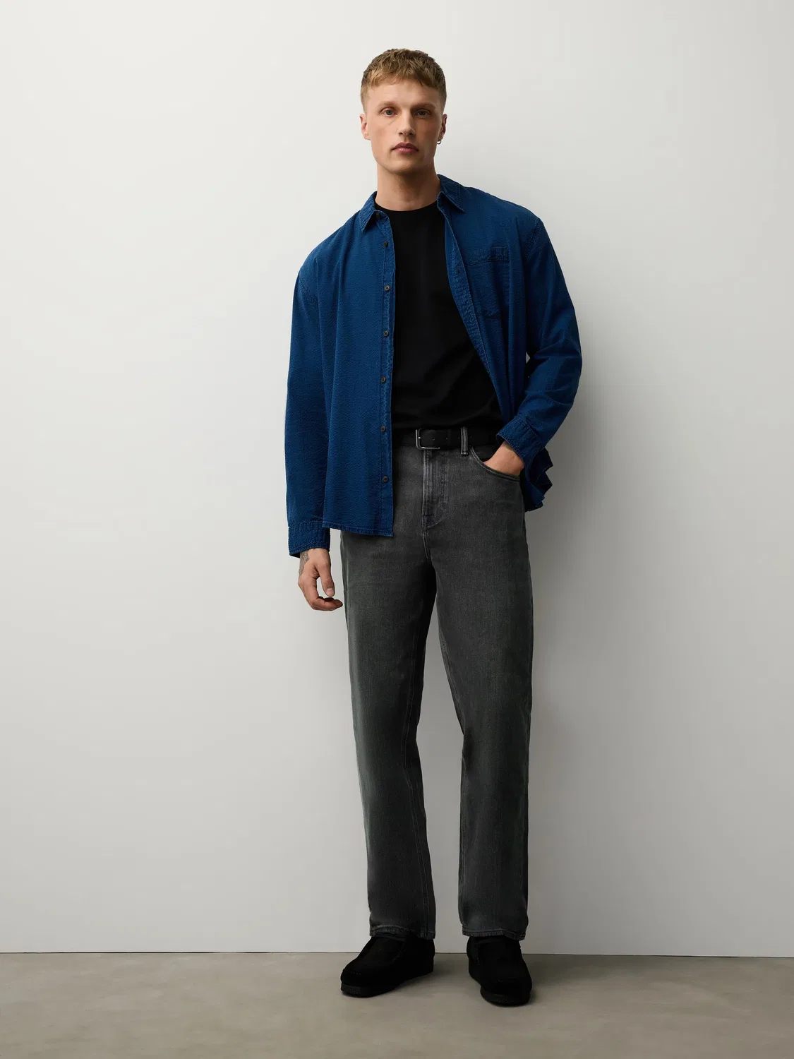 Джинсы Relaxed Fit, Grey Denim Next