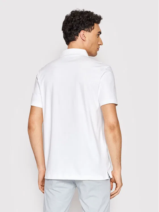 Поло slim fit Palosh Boss, белый — фото 2