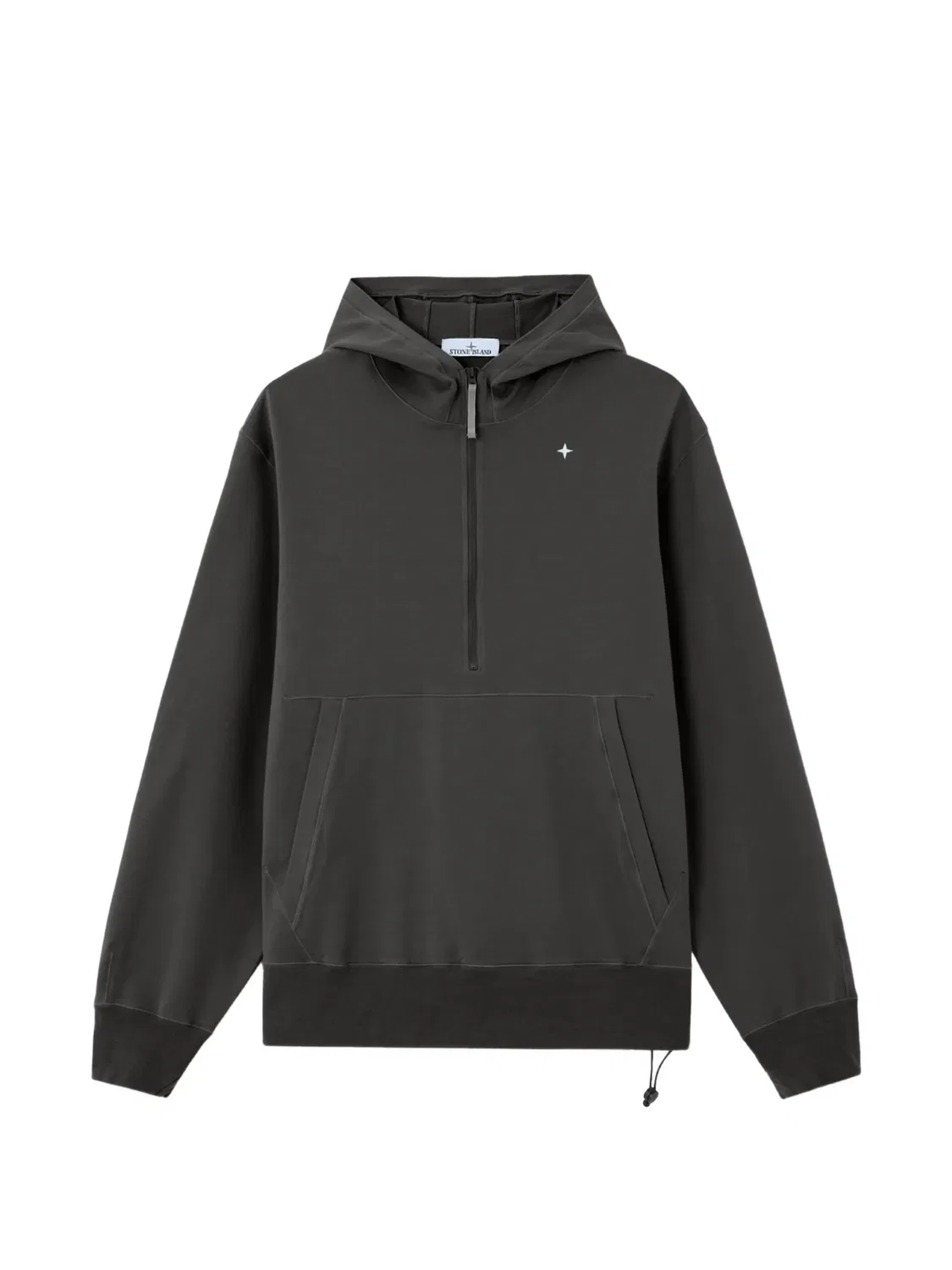 Stone Island Худи на молнии, серый