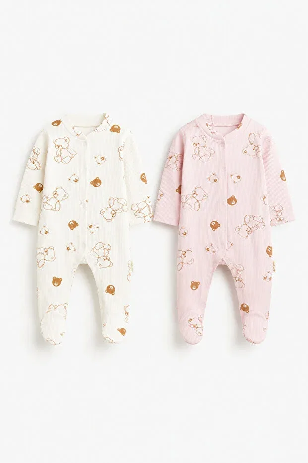 Детский комбинезон для девочек с принтом Basics My Babies Label, Pink — фото 3