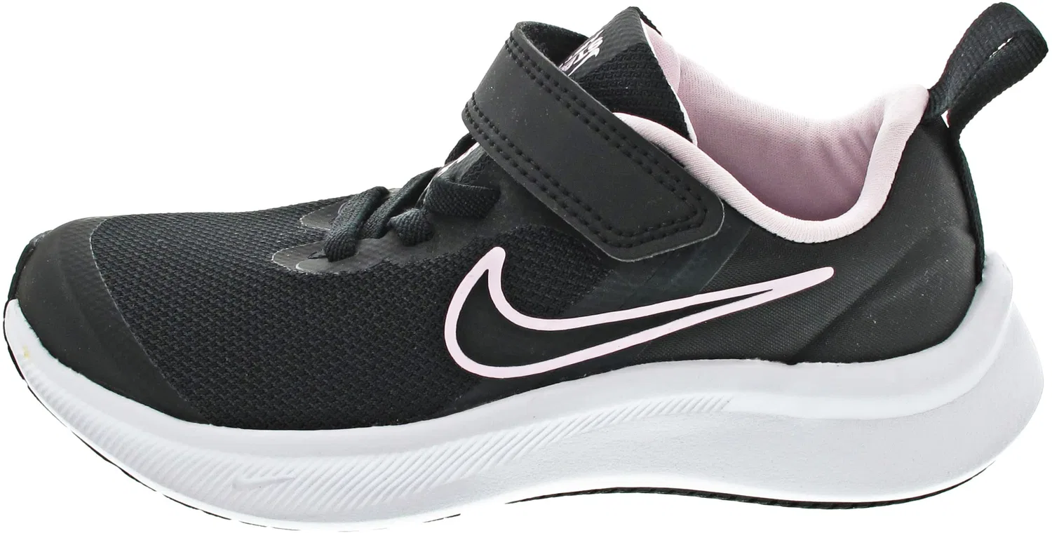Детские кроссовки для мальчиков с принтом NIKE Star Runner 3 NIKE, Black Dk Smoke Grey