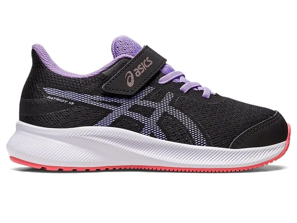 Детские кроссовки для мальчиков с мягкой амортизацией Patriot 13 Ps ASICS, Black Black Digital Violet — фото 2