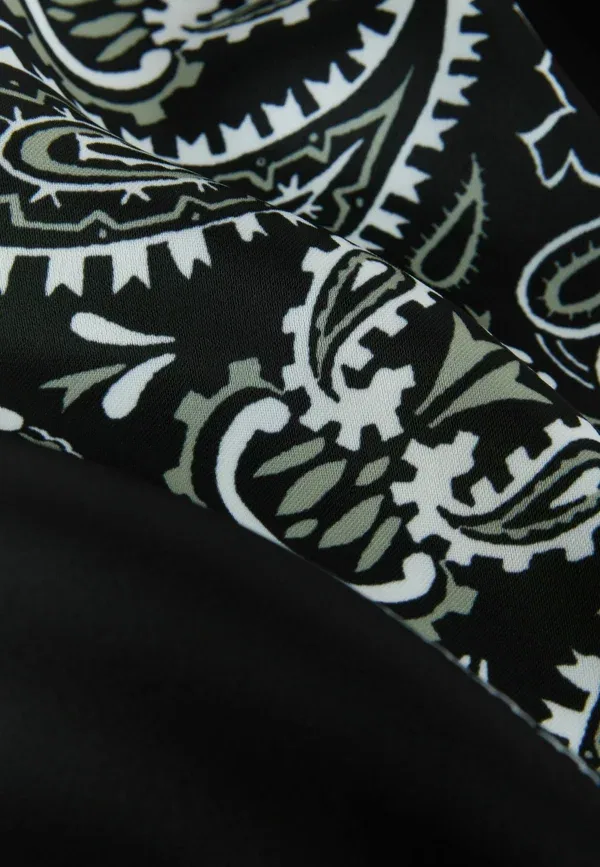 Юбка сатин Next Black Bandana Print, черный — фото 3