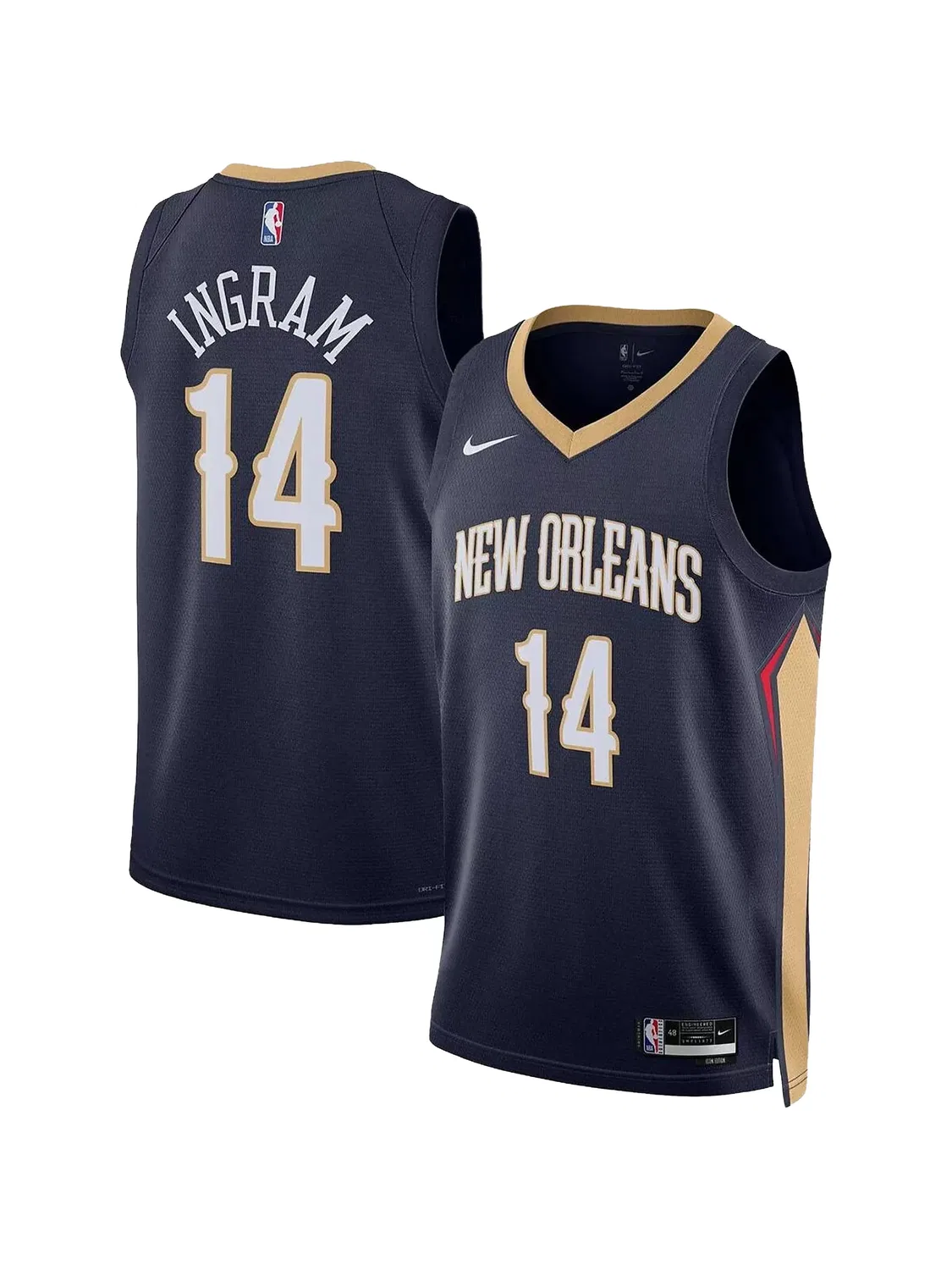 Топ NBA New Orleans Pelicans Ingram Statement Nike Kids, синий — фото 2