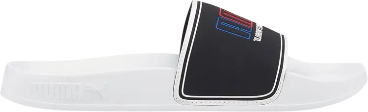

Сандалии Puma SmileyWorld x Leadcat 2.0 Slide Big Kid White Black, белый