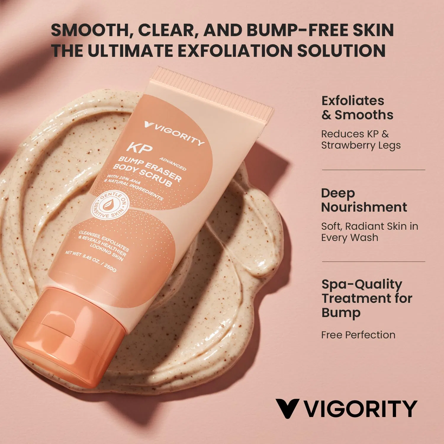 Скраб для тела KP Bump Eraser, Vigority, 8.45 oz, Dark — фото 2