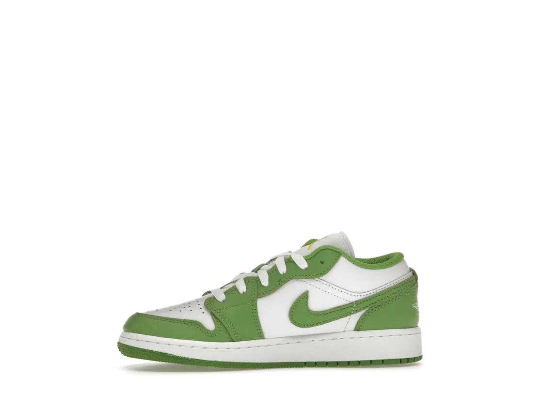 Детские кроссовки Lifestyle Jordan 1 Low Chlorophyll Jordan, White/Chlorophyll/Lightning — фото 3