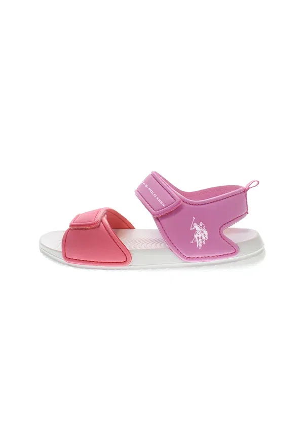 Сандалии на липучке Regan U.S. Polo Assn., Pastel Pink-pink Peach, розовый/персиковый