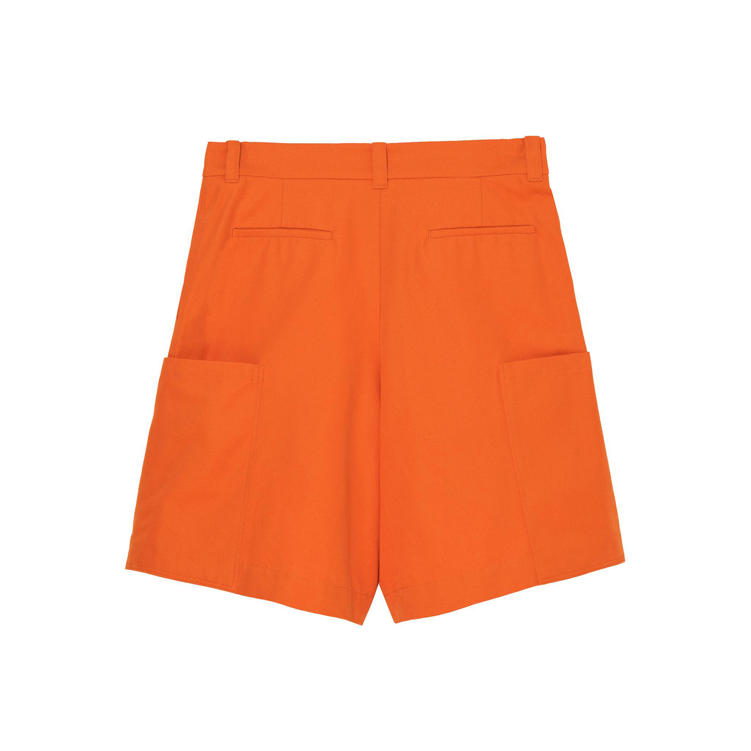 Шорты-бермуды Zara Benito Antonio Collection Relaxed Fit Pleated Cargo, оранжевый — фото 4