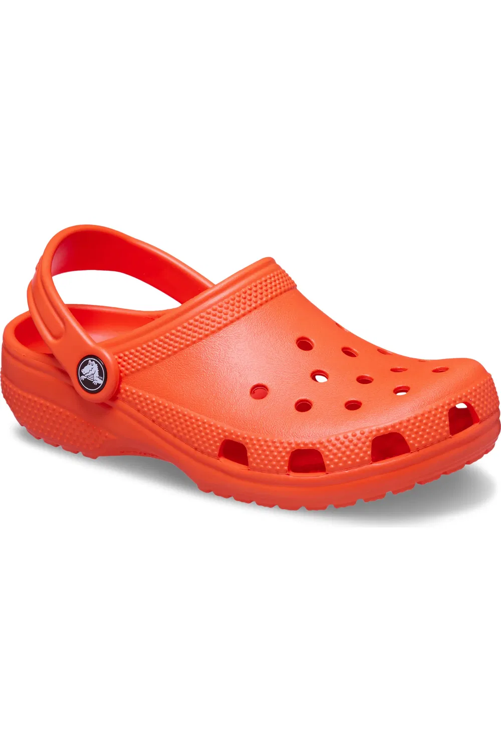 Детские клоги легкие с ремешком на пятке Classic Clog CROCS, Shocking Orange