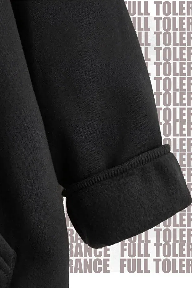 Детское худи для девочек с принтом Y2K Kuromi Printed Full Tolerance, Black — фото 4