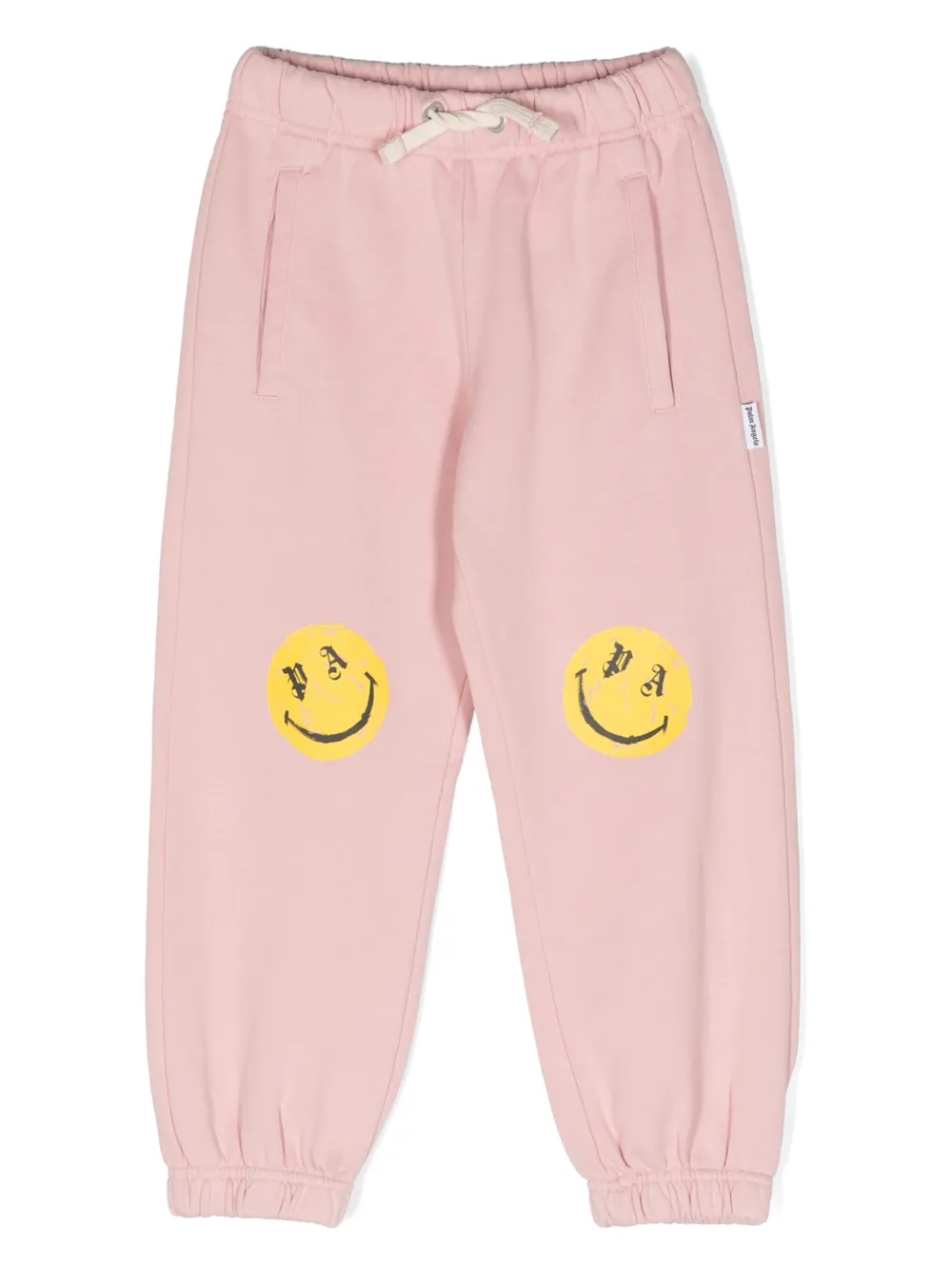 

Спортивные брюки с кулиской и принтом Smiley Palm Angels Kids, розовый