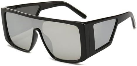 

Женские солнцезащитные очки с многолинзовыми линзами в стиле панк, ветрозащитные очки для активного отдыха, мужские винтажные очки, женские солнцезащитные очки MTZJH, Silver