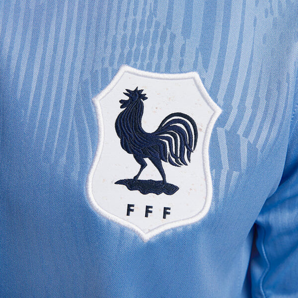 Футболка dri fit fff 2023 стадион домашние футбольные майки Nike, голубой — фото 3