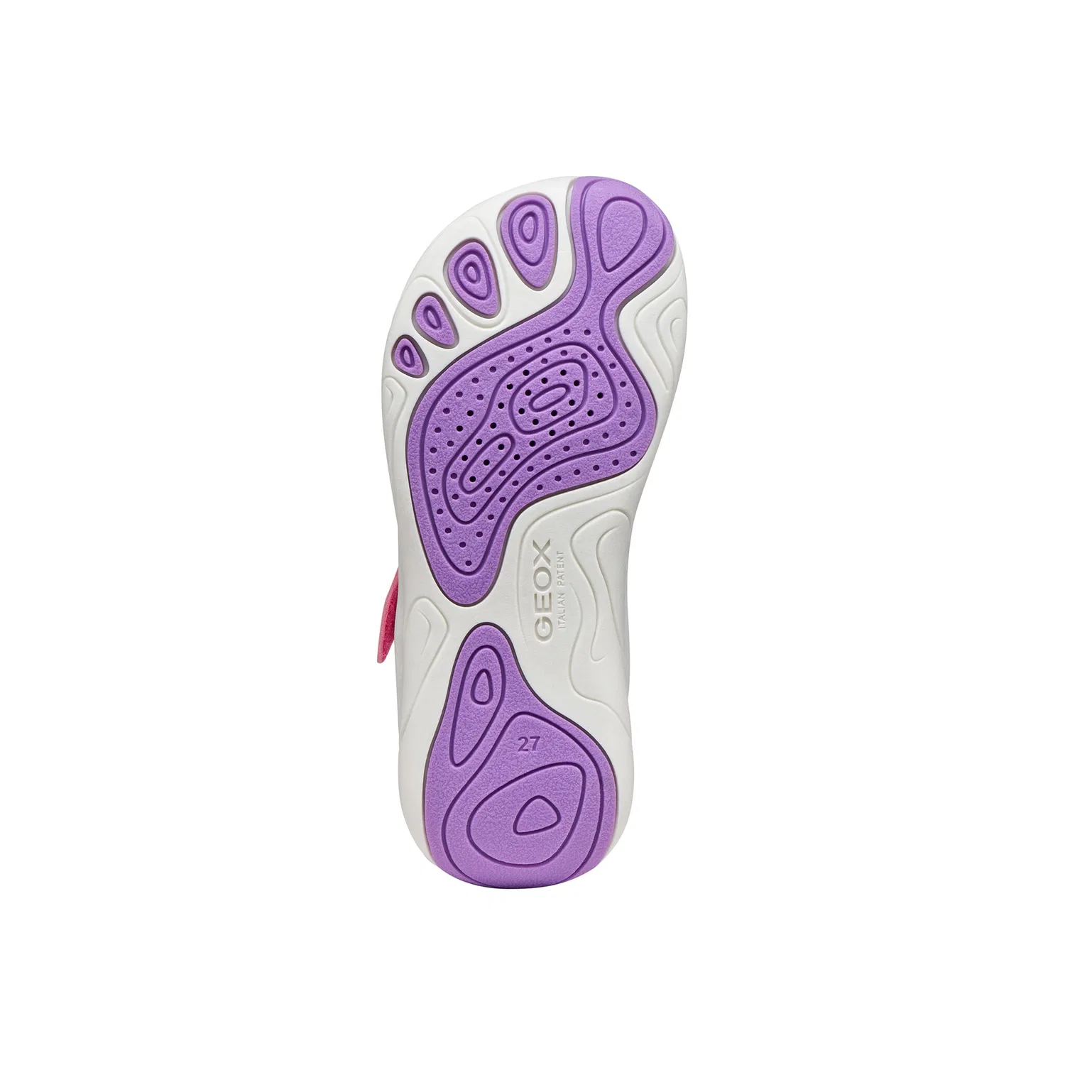 Детские дышащие кроссовки с мембраной J FOOT-RUN GIRL Geox, Pink-Purple — фото 3